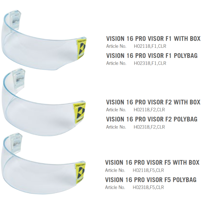 Fischer VISION 16 PRO VISOR | Visier