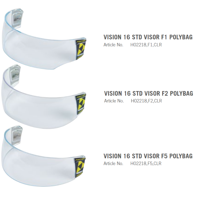 Fischer VISION 16 STD VISOR POLYBAG | Visier